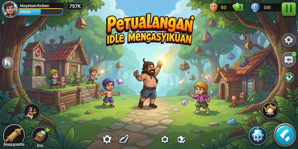Screenshot utama 797K menampilkan gameplay Idle yang mengasyikkan.