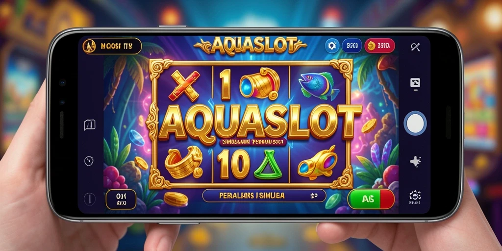 Tampilan gameplay AQUASLOT yang menarik dengan berbagai mesin slot.