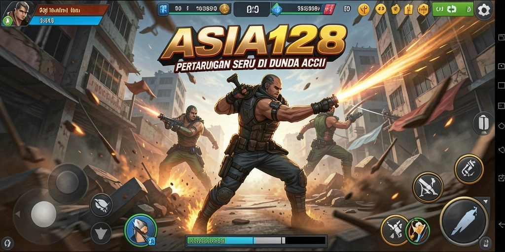 Tampilan gameplay ASIA128 yang menegangkan dan penuh aksi.