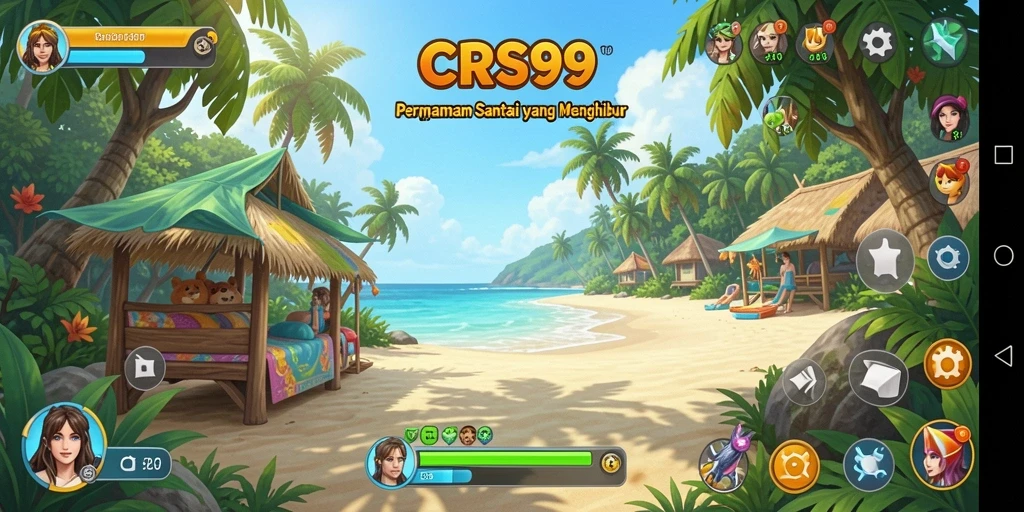 Gameplay CRS99 yang menenangkan dan penuh warna.