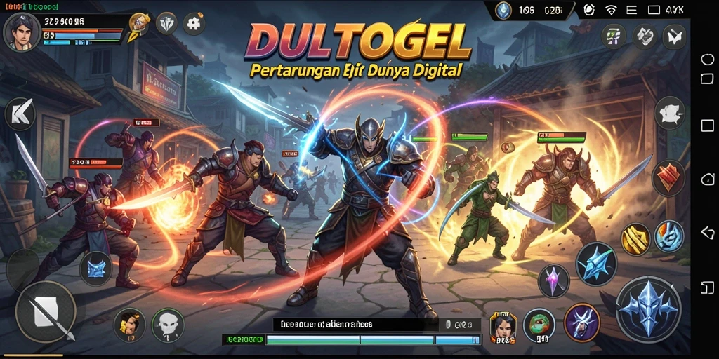 Tangkapan layar DULTOGEL menampilkan aksi pertarungan yang mendebarkan.