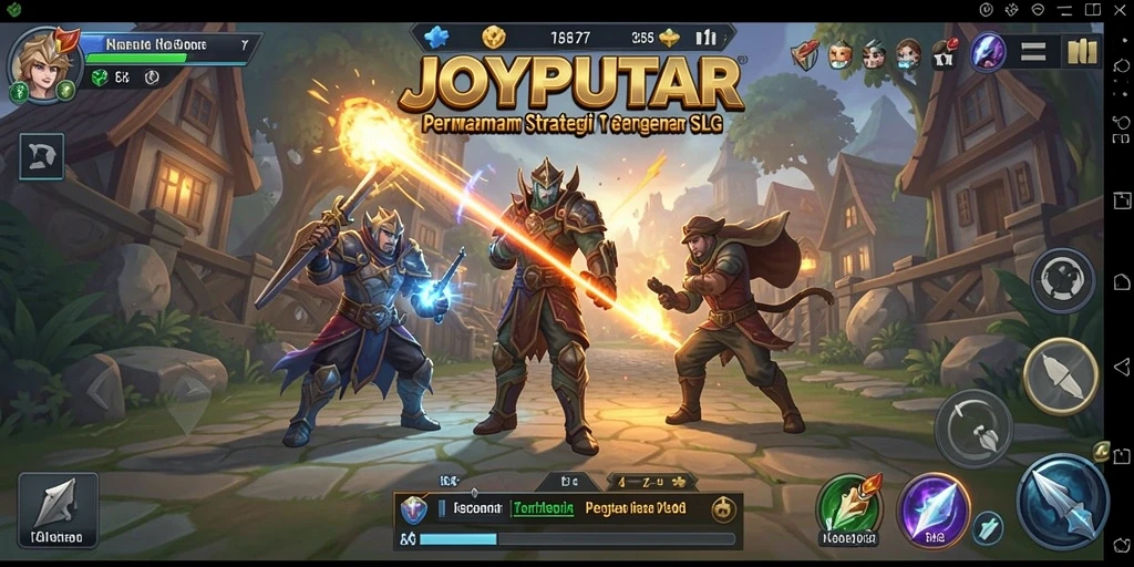 Tampilan dinamis gameplay JOYPUTAR yang penuh strategi.