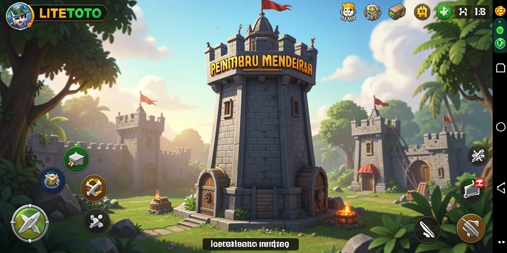 Screenshot gameplay Tower Defense yang mendebarkan dari LITETOTO.