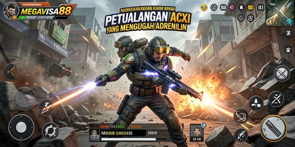 Tampilan gameplay MEGAVISA88 yang mendebarkan dan penuh aksi.