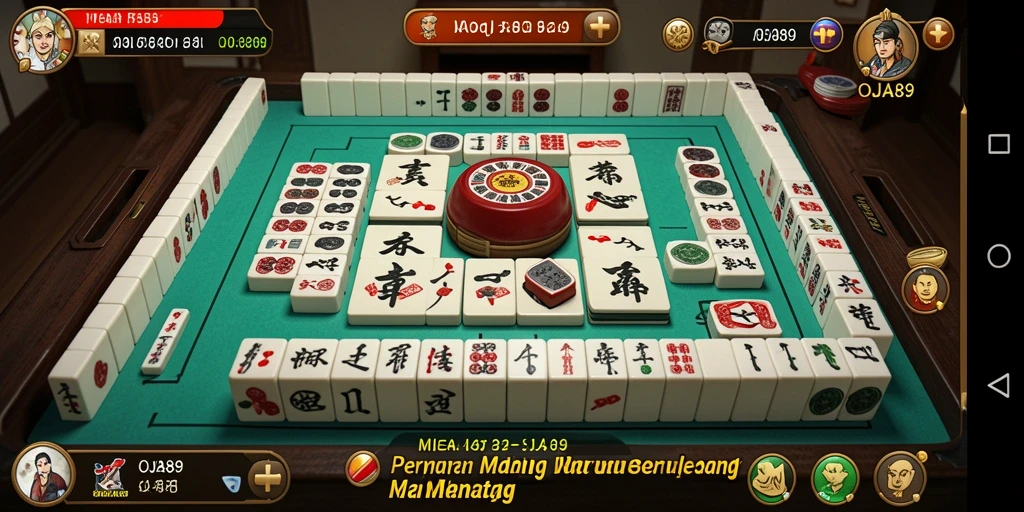 Screenshot gameplay OJA89 yang menunjukkan aksi Mahjong yang seru.