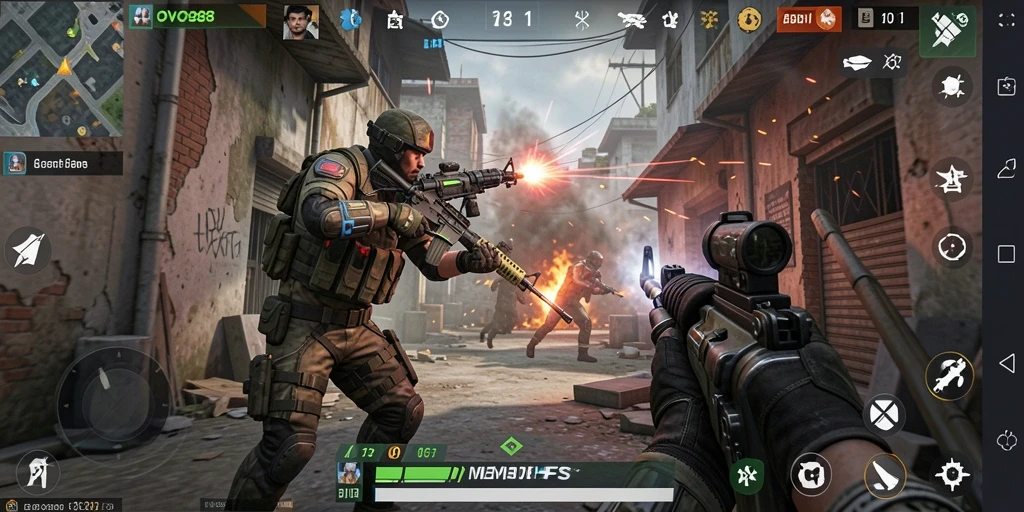 Gameplay OVO88 dengan aksi seru di arena pertempuran.