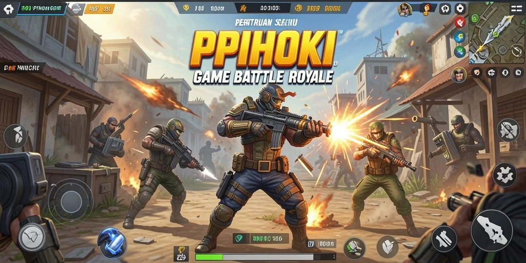 Tampilan menakjubkan dari pertempuran PPHOKI dalam mode Battle Royale.