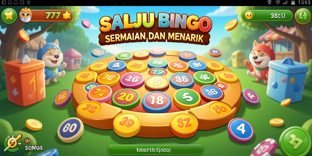 Screenshot menunjukkan gameplay seru Bingo di SALJU777.