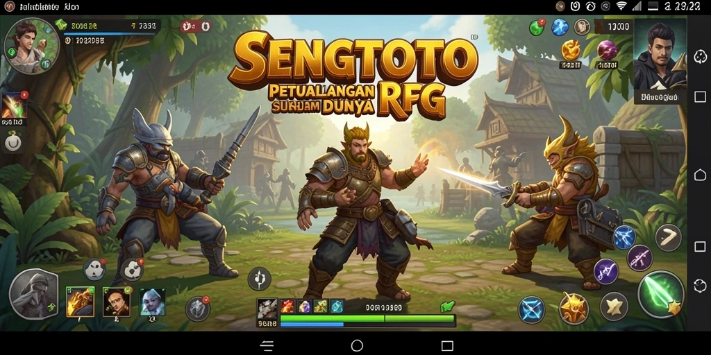 Gameplay seru dalam SENGTOTO yang penuh petualangan RPG.