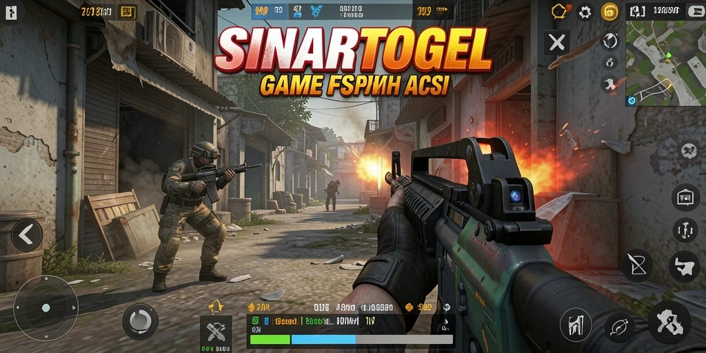 Screenshot dari SINARTOGEL menampilkan aksi tembak-menembak yang mendebarkan.