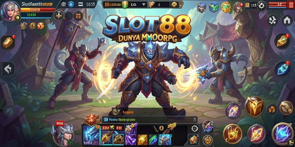 Tangkapan layar <strong>SLOT88</strong> menunjukkan aksi seru dalam permainan MMORPG.
